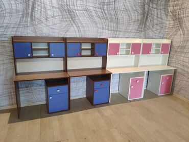 Uşaq masaları: Oğlan və qız üçün, Yeni, Siyirməli, Yazı masası, Stulsuz — 12