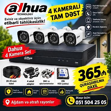 dyson fen baku: Dahua 4 Kameralı Tam Dəst – ev və obyektlər üçün etibarlı — 1