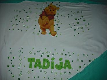 Ostale dečije stvari: Prekrivac za bebe sa stampom pomzelji ime,slika,podaci rodjenja — 5