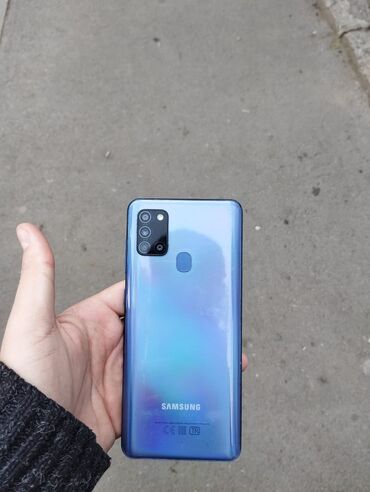samsung galaxy note 1: Samsung Galaxy A21S, 64 GB, rəng - Göy