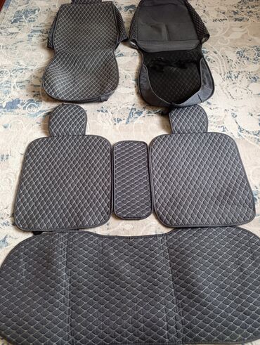 чехолы для авто: Чехлы Тканевые, С подушкой, цвет - Серый, Universal Seat cover, Б/у, Самовывоз