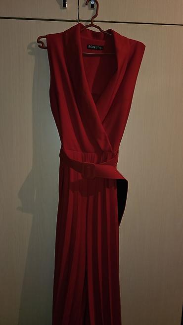 Tulumlar: Qırmızı rəngli IRONI markalı kombinezon - Model: Qolsuz, üst hissəsi — 3
