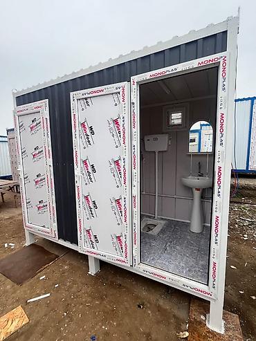 konteynerler: Metal karkaslı, sendviç panelli mobil sanitar konteyner - İkili — 1