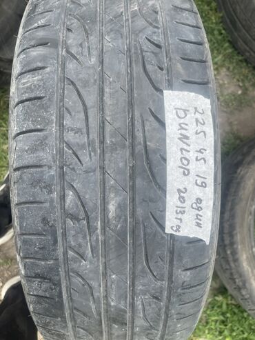 Шины: Шины 225 / 45 / R 19, Лето, Б/у, 1 шт, Легковые, Япония, Dunlop