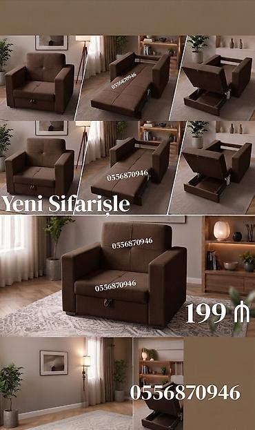 tek kreslo: Yeni, Kreslo-kravat, Parça, Kredit yoxdur, Ödənişli çatdırılma — 2