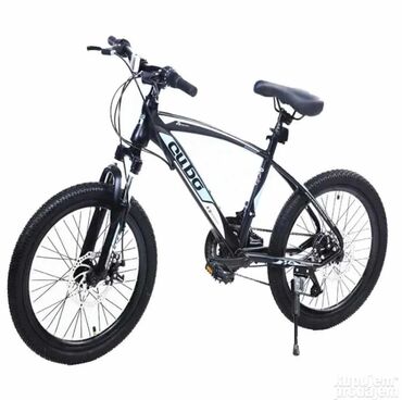 bicikli za devojcice: Dečiji bicikl 20/6 " CUBO RAPPER BLK/BLUE Dečiji bicikl za decu