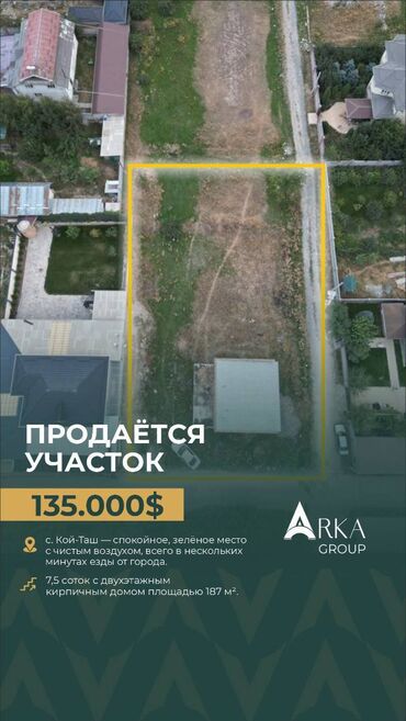 участок купить сокулук: 7 соток, Курулуш, Кызыл китеп