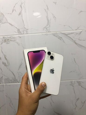 китайский ноутбук: IPhone 14, 128 ГБ, Ак, Коргоочу айнек, Каптама, Куту, 80 %