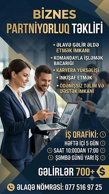 Satış məsləhətçisi tələb olunur, İstənilən yaş, Təcrübəsiz lalafo.az -da Satış məsləhətçisi tələb olunur, İstənilən yaş, Təcrübəsiz