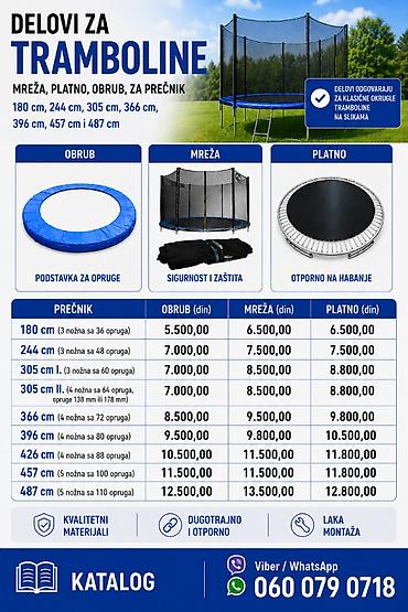 Screws & Fasteners: ŠRAF za spojicu pri montaži šipke – delovi za tramboline - Originalni — 5