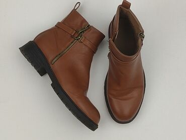 sandały z pomponami na koturnie: Ankle boots for women, size 36