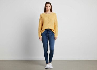 sweter akryl: F&F, Sweter damski, rozmiar L