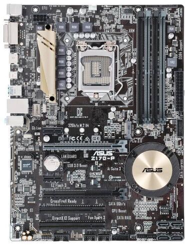 Принтеры: Материнская плата, Asus, LGA1151, ATX, Для ПК