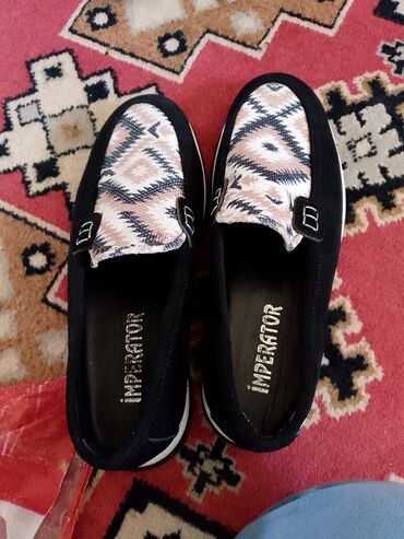 детская обувь на овчине: IMPERATOR markalı ayaqqabı - Model: slip-on lofer üslubunda - Rəng