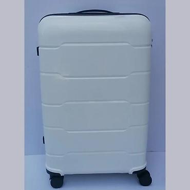 Putni koferi i torbe: Tvrdi kofer na točkićima – bela boja - Materijal: ABS/plastika sa — 2