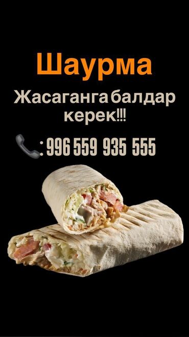 ищу работу дордой: Шаурма жасаганга балдар керек!!
