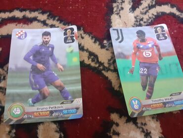 Kolleksiya kartları: Futbol kolleksiya kartları dəsti - Müxtəlif dizaynlarda, rəngli və — 20