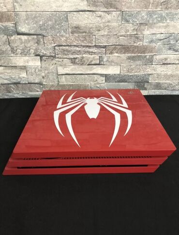 PS4 (Sony Playstation 4): Playstation 4 pro LIMITED EDITION SPIDERMAN. Bakida tapilmayan konsol