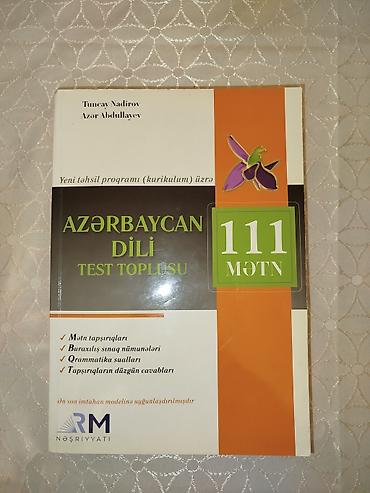 Testlər: Məhsul: “Azərbaycan dili – Test Toplusu (111 mətn)” Səliqəlidir — 1