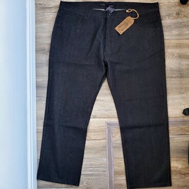 джинсы классические мужские: Джинсы 4XL (EU 48), цвет - Черный