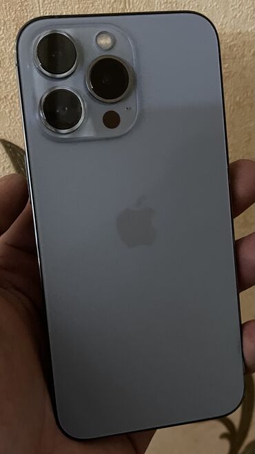 iphone dubay 13: IPhone 13 Pro, 128 GB, Sierra Blue, Simsiz şarj, Face ID, Sənədlərlə