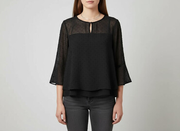 bluzki z dużym dekoltem plus size: Clockhouse, Жіноча блуза, розмір M