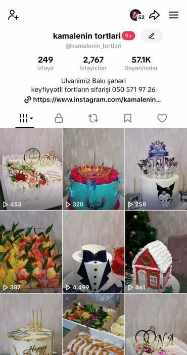 Tortlar: Şirniyyatçıdan fərdi tortlar - Nişan, xınayaxdı, toy, ad günü, uşaq — 20