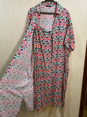 yun don: Повседневное платье, Миди, XL (EU 42)