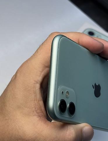 фейс: IPhone 11, Б/у, 64 ГБ, Зеленый, Коробка, 100 % — 2