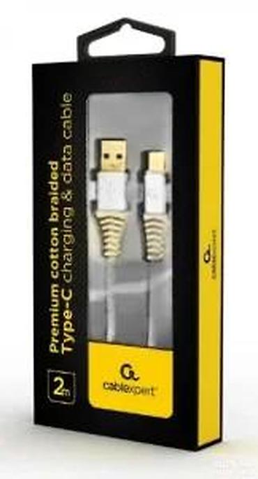 Kablovi za telefone: Cablexpert USB-A na USB Type‑C kabl, 2 m - Dužina: 2 metra – idealno — 12