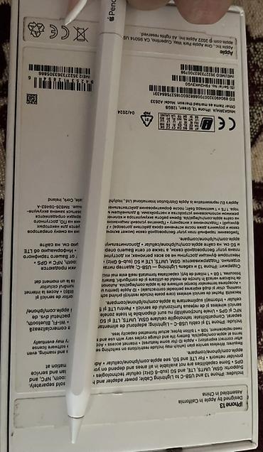 apple pencil 2: Apple Pencil (2-ci nəsil) - Model: A2051 - Simsiz qoşulma: Bluetooth — 1