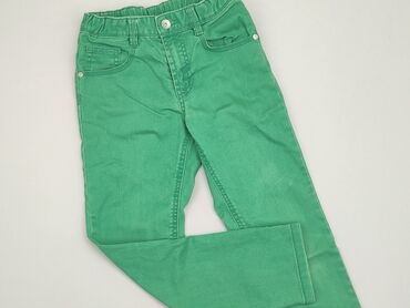 brązowe jeansy wide leg: Джинси, 7 р., 116/122, стан - Задовільний