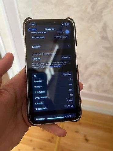 iphone x 64 gb: IPhone X, 64 GB, Ağ, Sənədlərlə, Zəmanət — 5