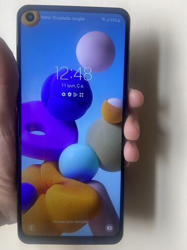 099 nomrelerin qiymeti: Samsung Galaxy A21S, 64 ГБ, цвет - Черный, Гарантия, Сенсорный, Отпечаток пальца
