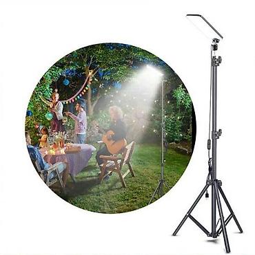 Другие аксессуары для фото/видео: Фонарь лампа со штативом для кемпинга, рыбалки или туризма. В комплект — 9