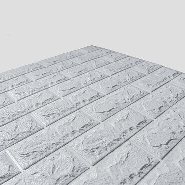 Tapete: 3D tapete bela cigla su samolepljivi paneli, koji će u svaki prostor — 7