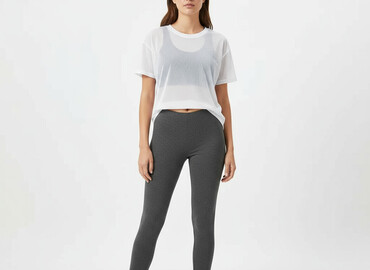 sinsay spodnie czarne z wysokim stanem: Sinsay, Legginsy Sportowe damskie, rozmiar XS