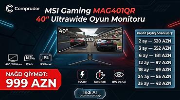 🔥 MSI Gaming MAG401QR 40" Ultrawide Oyun Monitoru! 🔥 Tamamilə YENİ və lalafo.az -da 🔥 MSI Gaming MAG401QR 40" Ultrawide Oyun Monitoru! 🔥 Tamamilə YENİ və