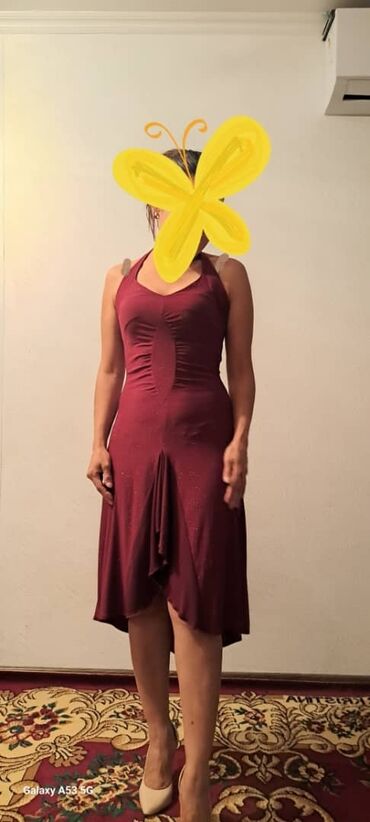 Вечерние платья: Вечернее платье, А-силуэт, 42 (S), Рукава: Кружевные, Закрытое декольте — 6