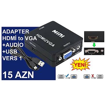 kompüter barter: HDMİ Adapterlər/Konverterlər (Çeviricilər) ⭐HDMİ to AV – 12 AZN ⭐HDMİ — 7