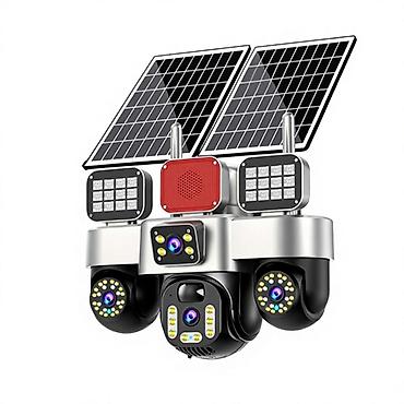 smart camera: Günəş enerjili ağıllı təhlükəsizlik kamera sistemi - İki ədəd günəş — 1