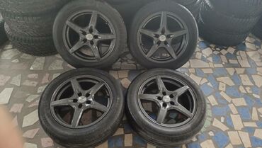 камера для шины: Дөңгөлөктөр монтажда 215 / 55 / R 17, Жай, Колдонулган, Комплект, Жеңил унаалар, Куйма, тешиктери - 5