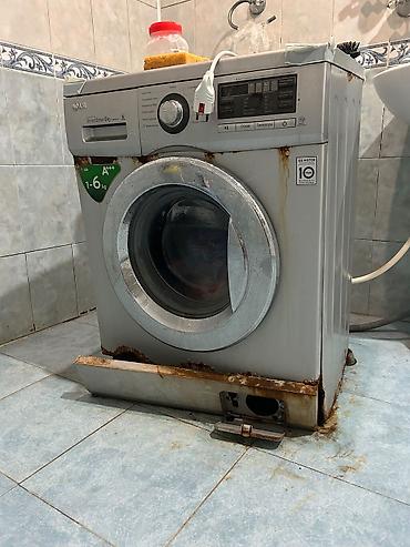 dikiş masini: Paltaryuyan maşın LG, 6 kq, Ehtiyat hissələri kimi, Avtomat, Qurutmasız — 2