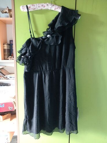svečane crne haljine: XL (EU 42), bоја - Crna, Koktel, klub, Drugi tip rukava