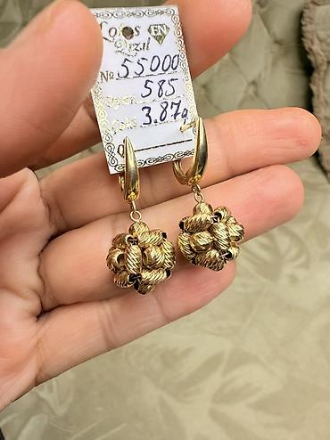pandora sirqa: Sırğa, Pandora, Sarı qızıl, 585 Əyar, 387 g — 1