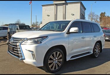 самая дорогая машина в кыргызстане: Белый внедорожник Lexus LX 570 с четырьмя дверями и багажником