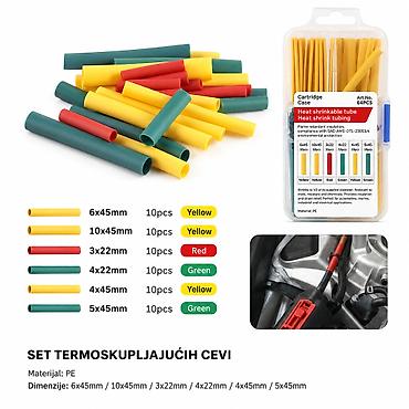 KMT termoskupljajuća cev 2001042 Set PE termoskupljajućih cevi za
