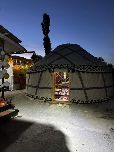 Аренда юрт: Аренда юрты, Каркас Деревянный, 85 баш, Казан, Посуда, С полом — 2