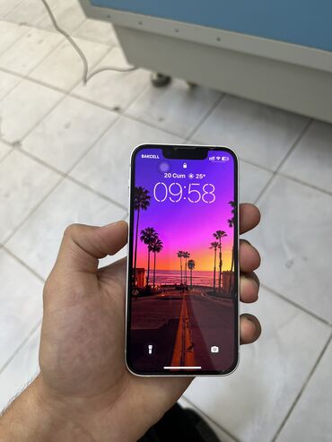 islenmis samavar: IPhone 13 mini, 128 GB, Ağ, Barmaq izi, Face ID