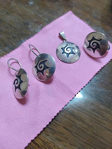 Серебряные наборы украшений: Набор украшений, Проба 925, Женские, Новый — 9